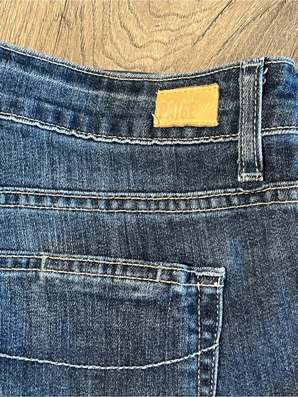 PAIGE Jimmy Jimmy Skinny Jeans | Dark Wash Distressed Stretch Denim Sz 29 EUC - Picture 8 of 8